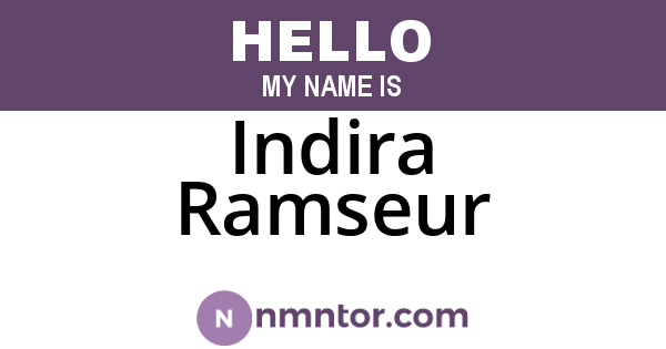 Indira Ramseur