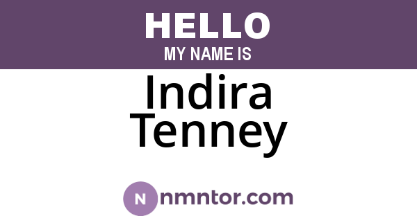 Indira Tenney