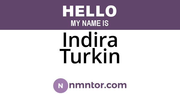 Indira Turkin