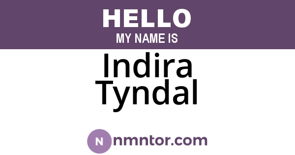 Indira Tyndal