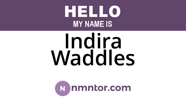 Indira Waddles