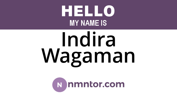 Indira Wagaman