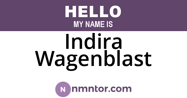 Indira Wagenblast