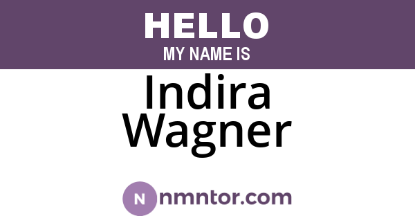 Indira Wagner