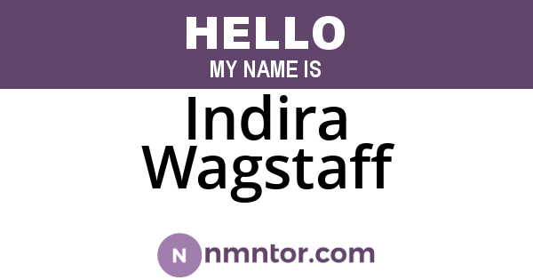 Indira Wagstaff