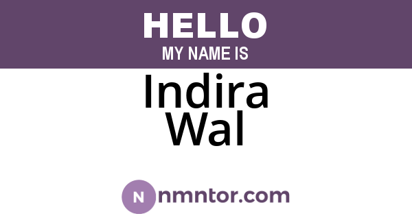 Indira Wal