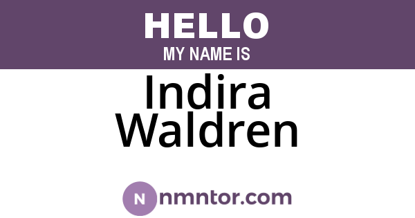Indira Waldren