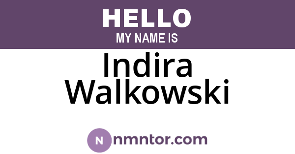 Indira Walkowski