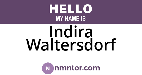 Indira Waltersdorf