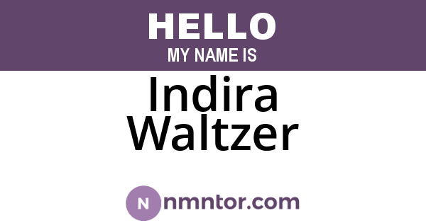 Indira Waltzer