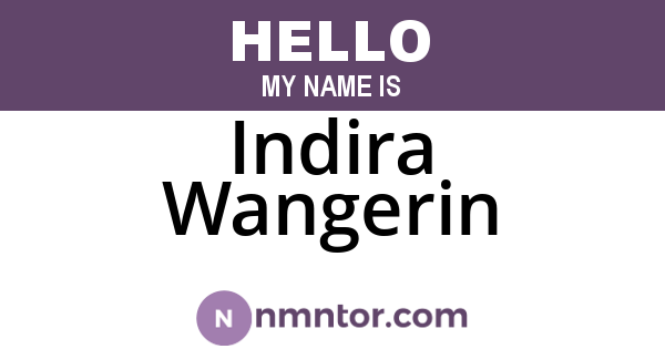 Indira Wangerin