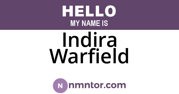 Indira Warfield