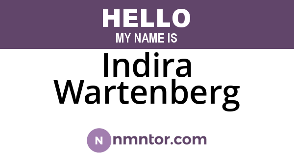 Indira Wartenberg