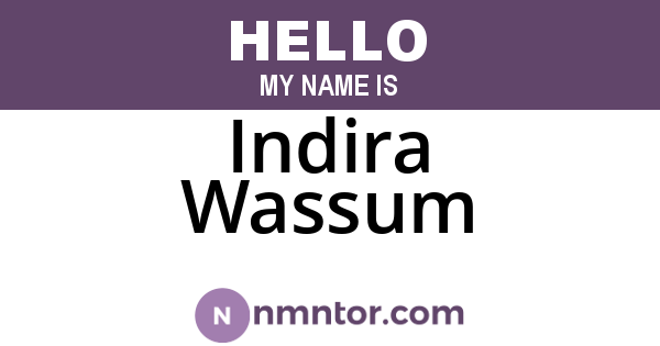 Indira Wassum