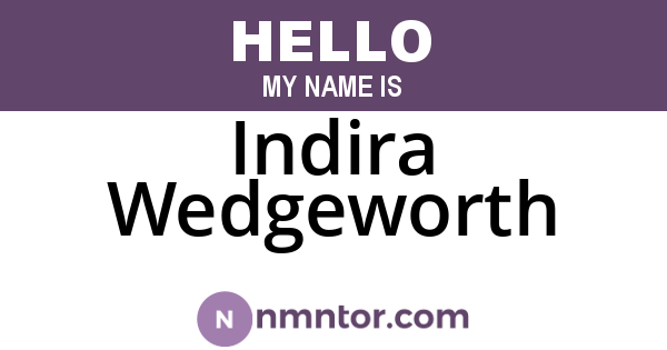 Indira Wedgeworth