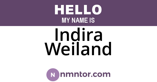 Indira Weiland