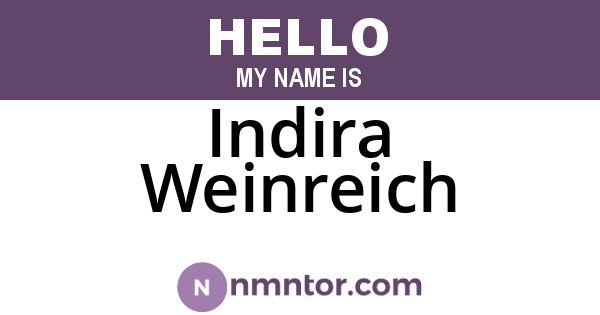 Indira Weinreich