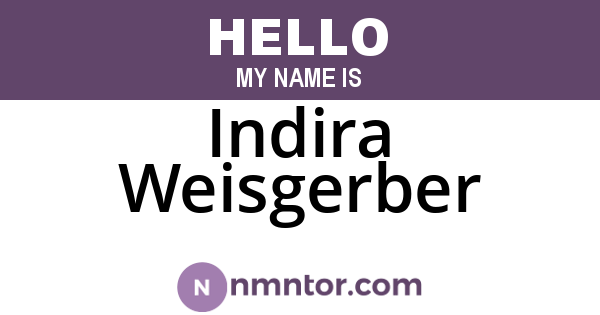 Indira Weisgerber