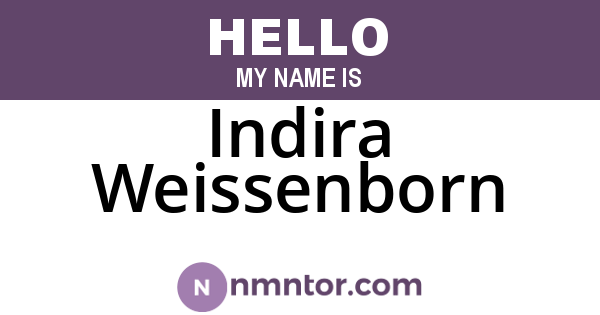 Indira Weissenborn