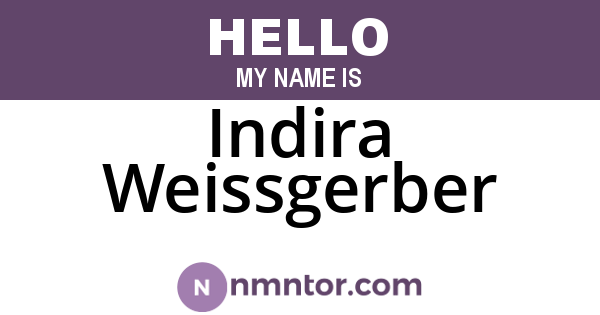 Indira Weissgerber