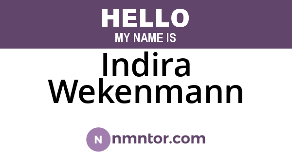 Indira Wekenmann
