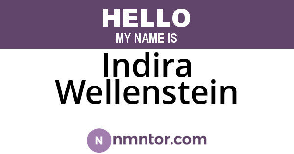 Indira Wellenstein