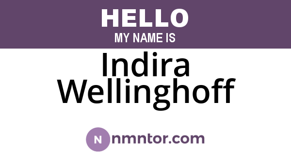 Indira Wellinghoff