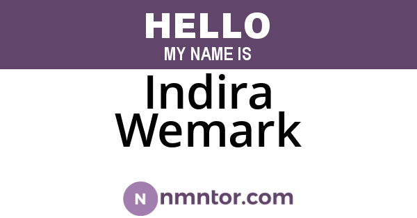 Indira Wemark