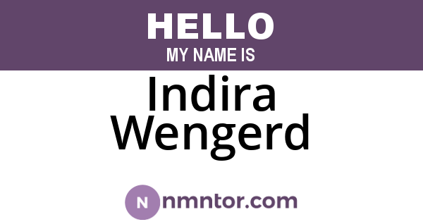Indira Wengerd