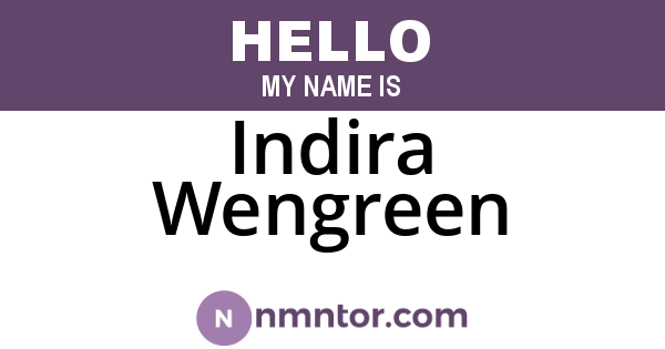 Indira Wengreen