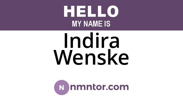 Indira Wenske