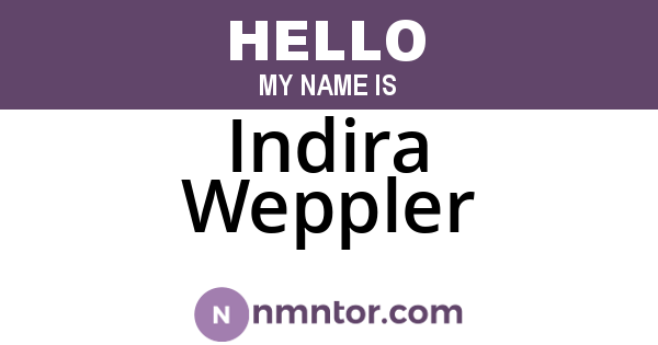 Indira Weppler