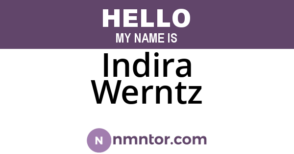Indira Werntz