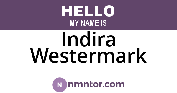Indira Westermark