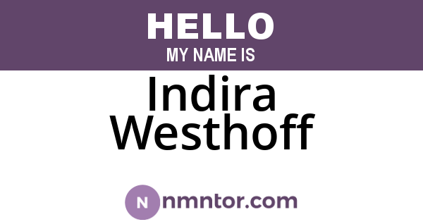 Indira Westhoff