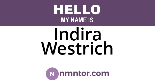 Indira Westrich