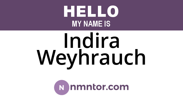 Indira Weyhrauch