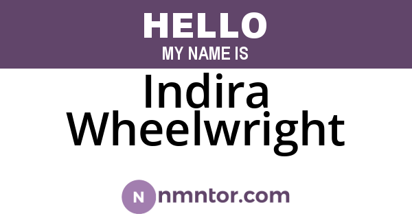 Indira Wheelwright