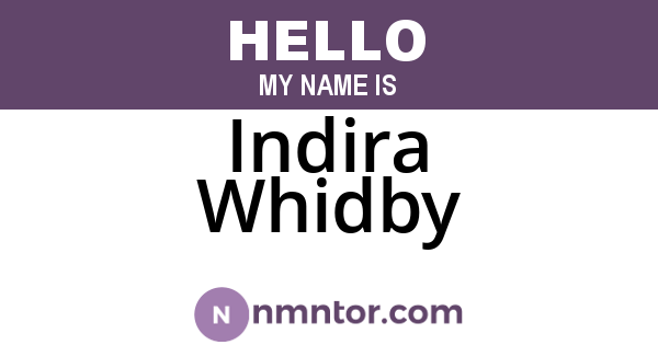 Indira Whidby
