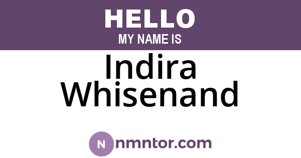 Indira Whisenand