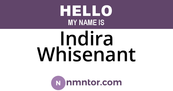 Indira Whisenant