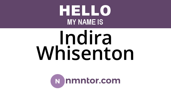Indira Whisenton