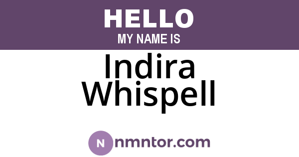 Indira Whispell