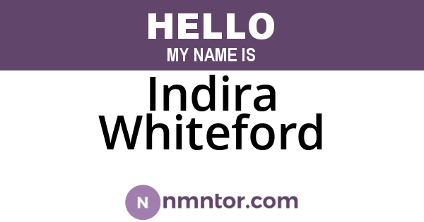 Indira Whiteford