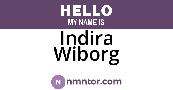 Indira Wiborg