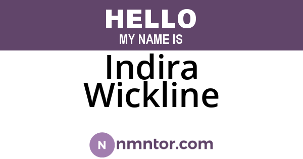 Indira Wickline