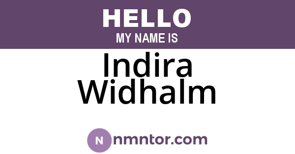 Indira Widhalm
