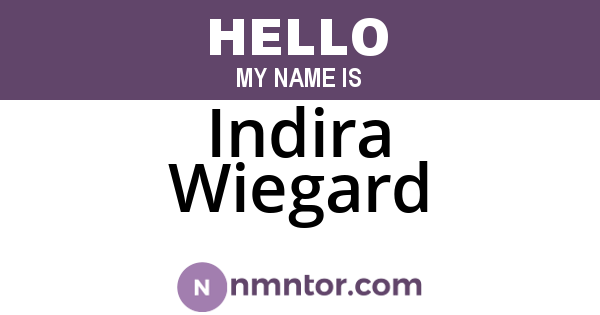 Indira Wiegard