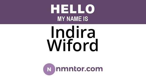 Indira Wiford