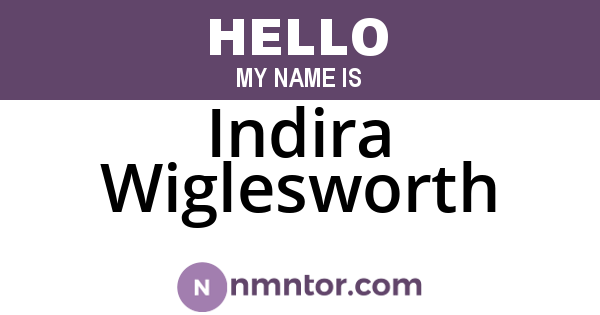 Indira Wiglesworth
